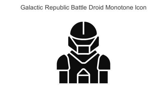 Galactic Republic Battle Droid Monotone Icon In Powerpoint Pptx Png And Editable Eps Format
