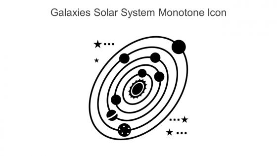 Galaxies Solar System Monotone Icon In Powerpoint Pptx Png And Editable Eps Format