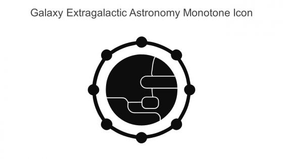 Galaxy Extragalactic Astronomy Monotone Icon In Powerpoint Pptx Png And Editable Eps Format