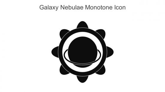 Galaxy Nebulae Monotone Icon In Powerpoint Pptx Png And Editable Eps Format