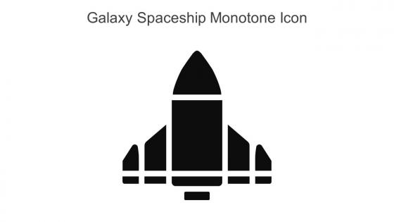 Galaxy Spaceship Monotone Icon In Powerpoint Pptx Png And Editable Eps Format