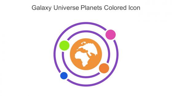 Galaxy Universe Planets Colored Icon In Powerpoint Pptx Png And Editable Eps Format