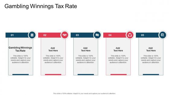 Gambling Winnings Tax Rate In Powerpoint And Google Slides Cpb