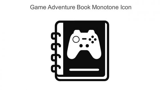 Game Adventure Book Monotone Icon In Powerpoint Pptx Png And Editable Eps Format