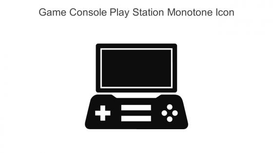 Game Console Play Station Monotone Icon In Powerpoint Pptx Png And Editable Eps Format
