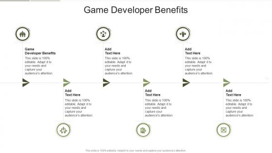 Game Developer Benefits In Powerpoint And Google Slides Cpb