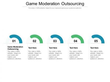 Game moderation outsourcing ppt powerpoint presentation pictures graphics example cpb
