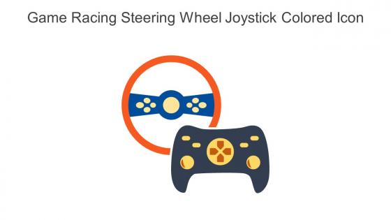 Game Racing Steering Wheel Joystick Colored Icon In Powerpoint Pptx Png And Editable Eps Format