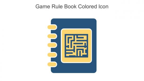 Game Rule Book Colored Icon In Powerpoint Pptx Png And Editable Eps Format