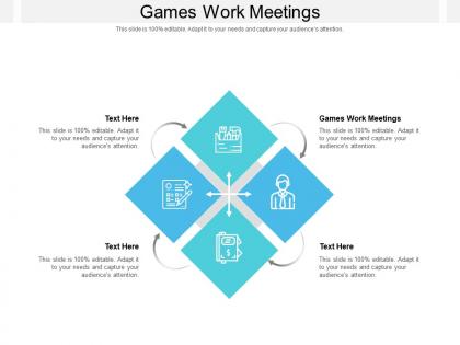 Games work meetings ppt powerpoint presentation infographic template images cpb