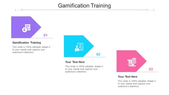 Gamification Training Ppt Powerpoint Presentation Portfolio Professional Cpb
