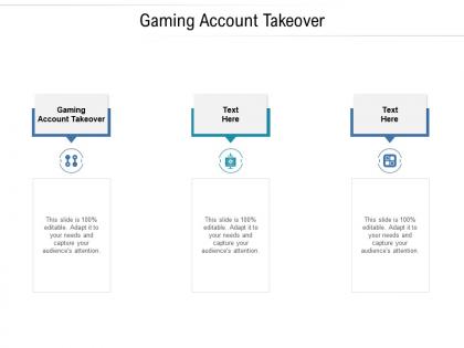 Gaming account takeover ppt powerpoint presentation slides grid cpb