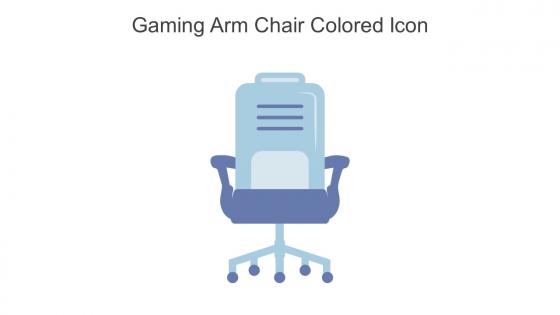 Gaming Arm Chair Colored Icon In Powerpoint Pptx Png And Editable Eps Format