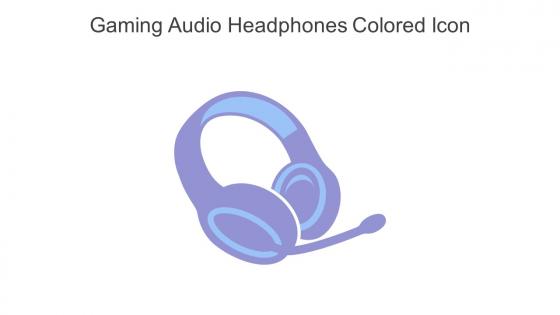 Gaming Audio Headphones Colored Icon In Powerpoint Pptx Png And Editable Eps Format