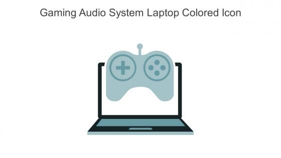 Gaming Audio System Laptop Colored Icon In Powerpoint Pptx Png And Editable Eps Format