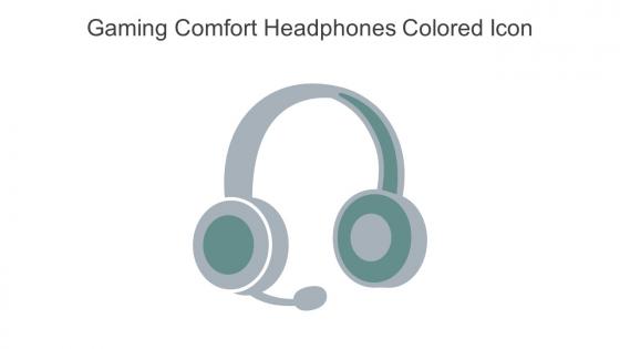 Gaming Comfort Headphones Colored Icon In Powerpoint Pptx Png And Editable Eps Format