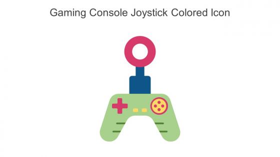 Gaming Console Joystick Colored Icon In Powerpoint Pptx Png And Editable Eps Format