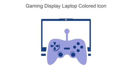 Gaming Display Laptop Colored Icon In Powerpoint Pptx Png And Editable Eps Format