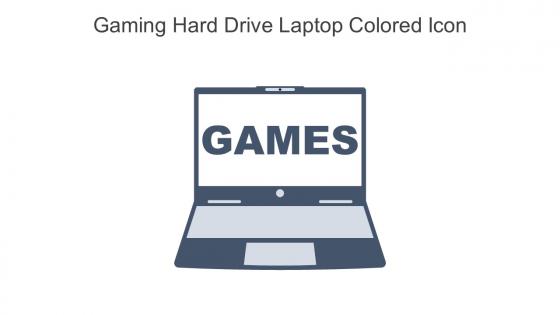 Gaming Hard Drive Laptop Colored Icon In Powerpoint Pptx Png And Editable Eps Format