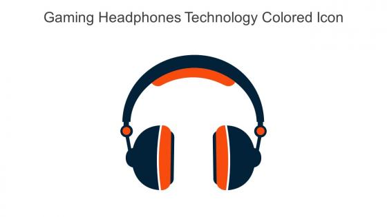 Gaming Headphones Technology Colored Icon In Powerpoint Pptx Png And Editable Eps Format