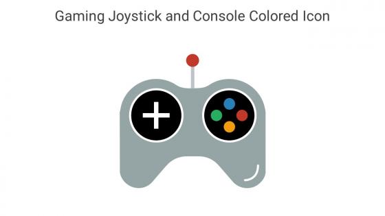 Gaming Joystick And Console Colored Icon In Powerpoint Pptx Png And Editable Eps Format