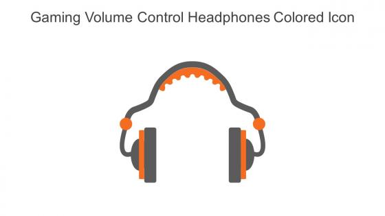 Gaming Volume Control Headphones Colored Icon In Powerpoint Pptx Png And Editable Eps Format