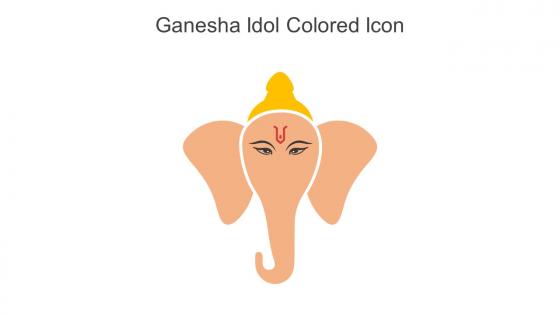 Ganesha Idol Colored Icon In Powerpoint Pptx Png And Editable Eps Format