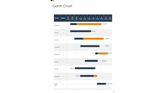 Gantt Chart Business Advisory Proposal One Pager Sample Example Document