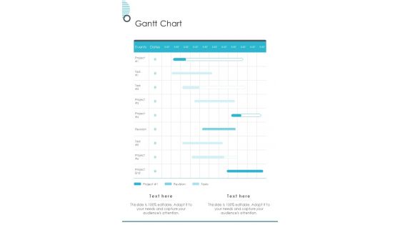 Gantt Chart E Mail Business Proposal One Pager Sample Example Document