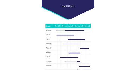 Gantt Chart E Mail Marketing Proposal One Pager Sample Example Document