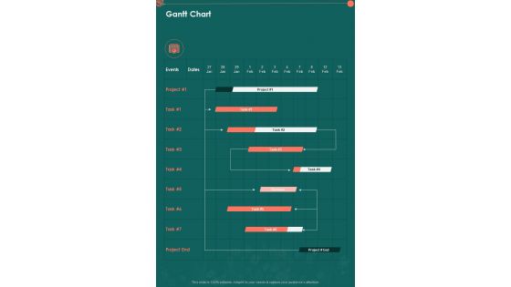 Gantt Chart Florist Proposal One Pager Sample Example Document