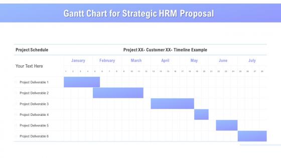 Gantt chart for strategic hrm proposal ppt powerpoint presentation ideas icon