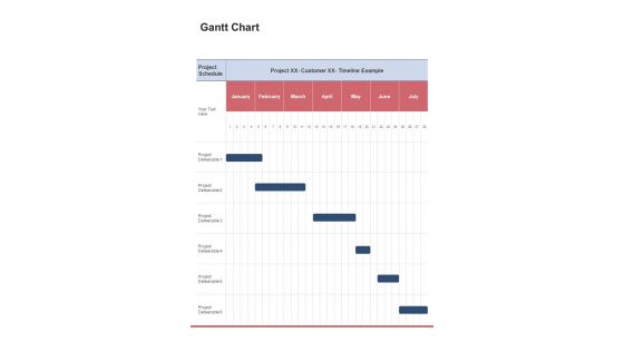 Gantt Chart Human Resource Outsourcing Services Proposal One Pager Sample Example Document