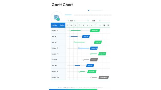 Gantt Chart Mortgage Proposal One Pager Sample Example Document