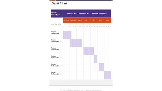 Gantt Chart Public Relations Campaign Proposal One Pager Sample Example Document