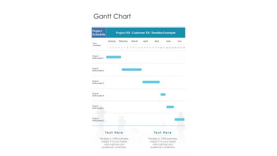 Gantt Chart Strategic HRM Outsourcing Proposal One Pager Sample Example Document