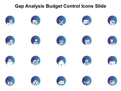 Gap analysis budget control icons slide l1198 ppt powerpoint styles