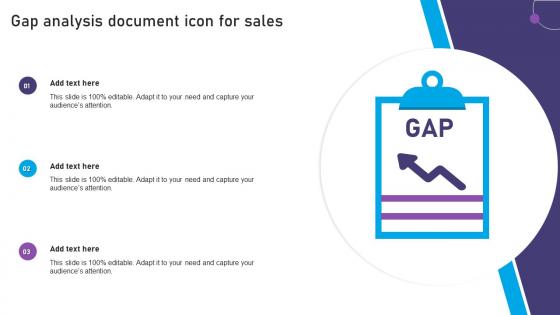 Gap Analysis Document Icon For Sales