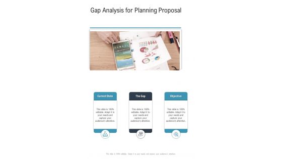 Gap Analysis For Planning Proposal One Pager Sample Example Document