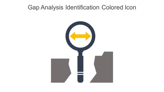 Gap Analysis Identification Colored Icon In Powerpoint Pptx Png And Editable Eps Format