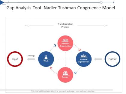 Gap analysis tool nadler tushman congruence model tactical planning needs assessment ppt topics