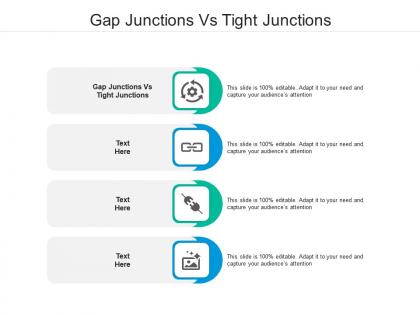 Gap junctions vs tight junctions ppt powerpoint presentation inspiration infographic template cpb