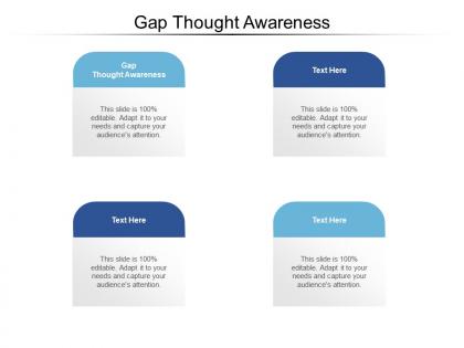 Gap thought awareness ppt powerpoint presentation layouts maker cpb