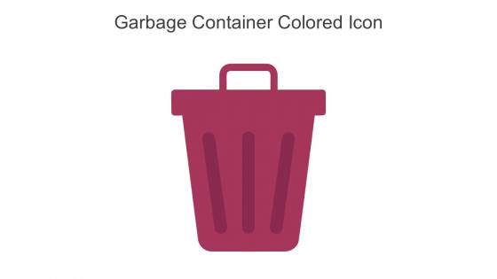 Garbage Container Colored Icon In Powerpoint Pptx Png And Editable Eps Format