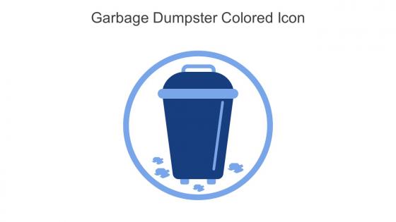 Garbage Dumpster Colored Icon In Powerpoint Pptx Png And Editable Eps Format