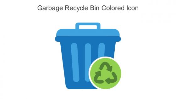 Garbage Recycle Bin Colored Icon In Powerpoint Pptx Png And Editable Eps Format