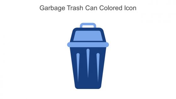 Garbage Trash Can Colored Icon In Powerpoint Pptx Png And Editable Eps Format