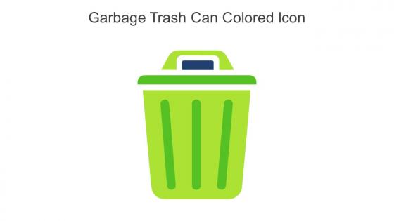 Garbage Trash Can Colored Icons In Powerpoint Pptx Png And Editable Eps Format