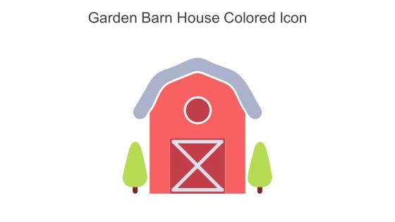 Garden Barn House Colored Icon In Powerpoint Pptx Png And Editable Eps Format