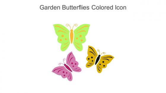 Garden Butterflies Colored Icon In Powerpoint Pptx Png And Editable Eps Format